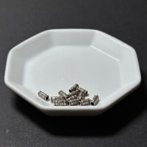 泰國清邁手工銀配件｜圓圈雕花圓柱通孔珠 1入｜串珠材料