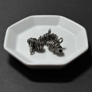 泰國清邁手工銀配件｜螺旋牛角包吊飾 1入｜串珠材料