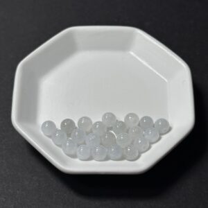 天然翡翠配件｜三彩冰糯淡紫翡翠圓珠 4.5mm 1粒｜串珠材料