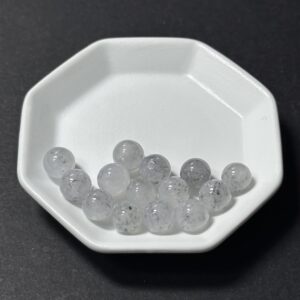 天然翡翠配件｜冰種烏雞翡翠圓珠 7.5mm 1粒｜串珠材料