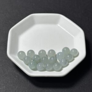 天然翡翠配件｜冰糯晴水翡翠圓珠 7mm 1粒｜串珠材料