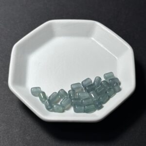 天然翡翠配件｜藍水翡翠圓柱珠 4x4x5mm 1粒｜串珠材料