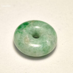 糯種綠飄花平安扣