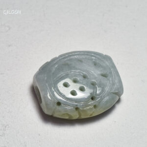 糯種晴水秋香仿古雕花簍空珠