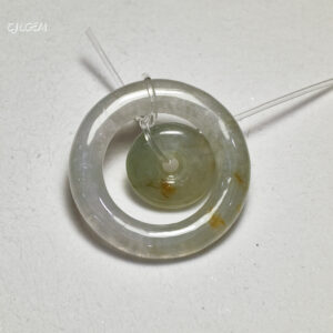 冰糯種晴水秋香子母扣