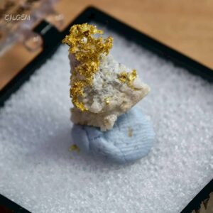 自然金 B01 native gold 中國甘肅康縣三河壩