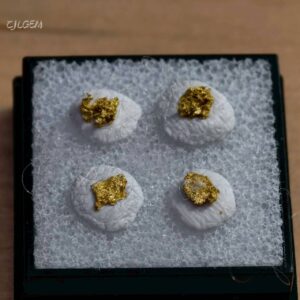 自然金 4入 B03 native gold 中國甘肅康縣三河壩