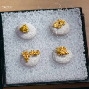 自然金 4入 B05 native gold 中國甘肅康縣三河壩