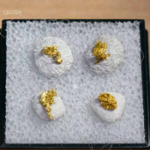 自然金 4入 B06 native gold 中國甘肅康縣三河壩