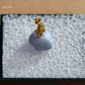 自然金 C03 native gold 中國陝西漢中郭鎮