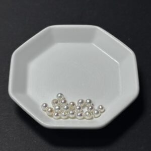 天然淡水珍珠配件｜通孔 鏡面亮白小圓珍珠 3.5mm 1粒｜串珠材料