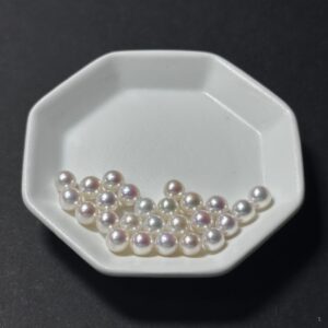 天然淡水珍珠配件｜無孔 極光正圓亮白珠 6mm 1粒｜串珠材料