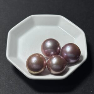 天然淡水珍珠配件｜無孔 正圓巨型愛迪生面珠 14mm 1粒｜串珠材料