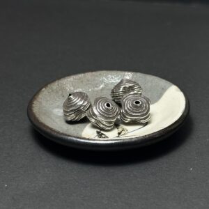 泰國清邁手工銀配件｜花型千層通孔珠 1入｜串珠材料